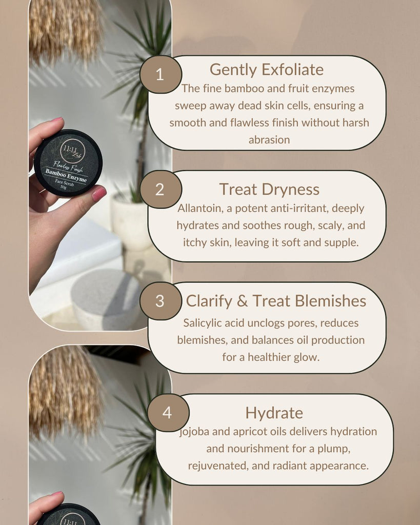 Flawless Finish Bamboo Enzyme Face Scrub